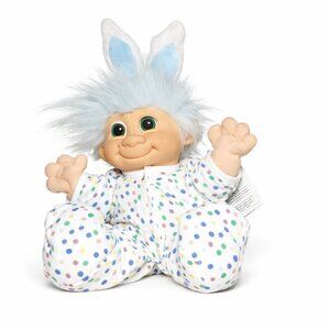 Russ Troll Kidz “Bugsy” Easter Bunny Troll Doll – Vintage Collectible Plush